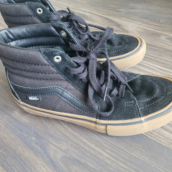 Vans Sk8-Hi Pro Skate ShoesGum Men's Size 8 Black Lace - Picture 4 of 7